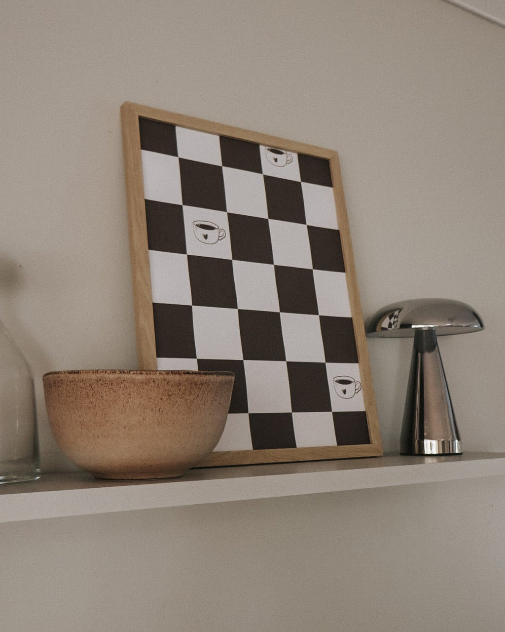 A cup of love check poster